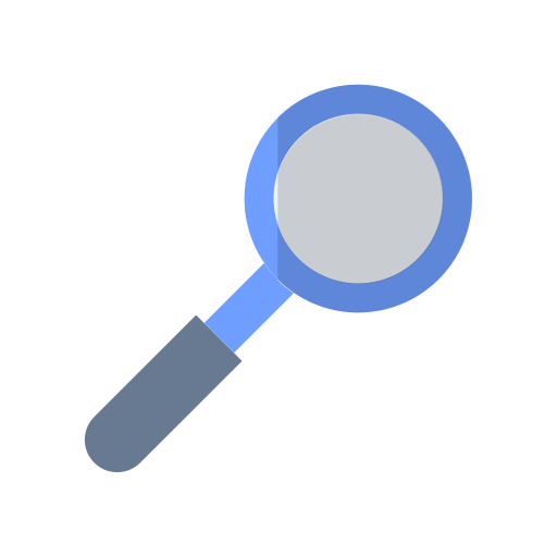 Camping, forest, holidays, magnifying glass, nature, tools icon